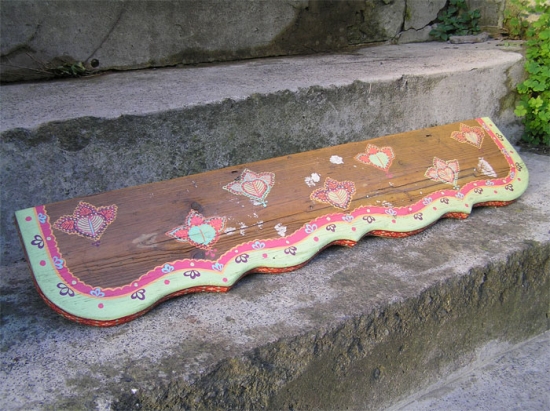 Painted shelf